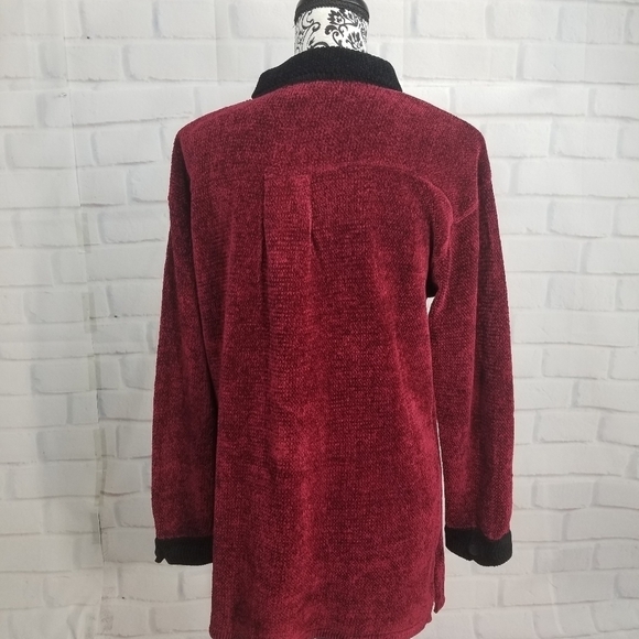 Oona button front long sleeve stretch knit sweater size medium - Picture 9 of 9